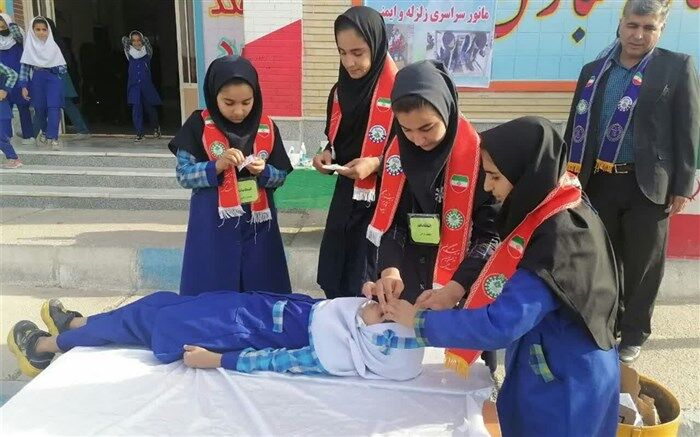برگزاری مانور زلزله و ایمنی در مدارس عشایری خوزستان