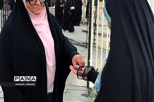 اجرای طرح حریر حیا در حرم سید علاءالدین شیراز