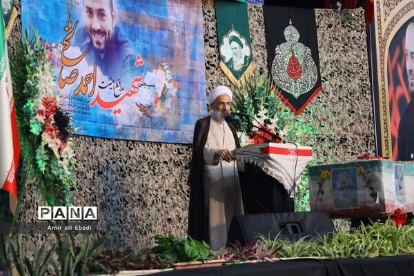مراسم وداع با شهید مدافع امنیت سید احمد صالحی در ساری