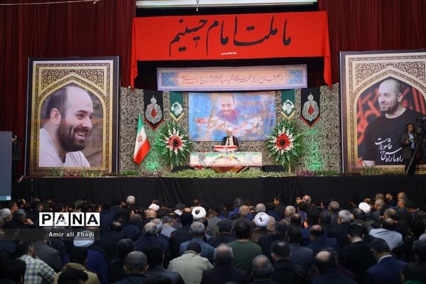 مراسم وداع با شهید مدافع امنیت سید احمد صالحی در ساری