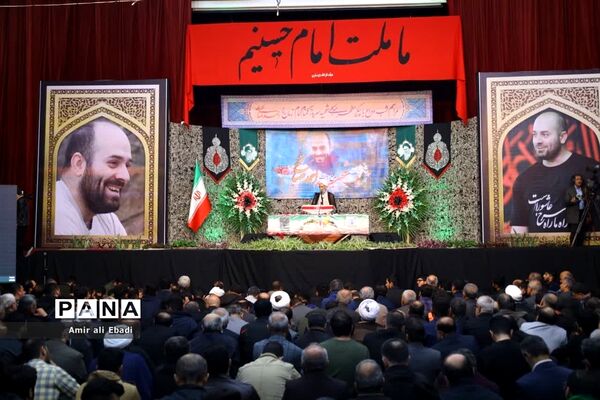 مراسم وداع با شهید مدافع امنیت سید احمد صالحی در ساری