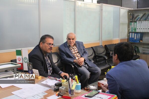 بازدیدمعاون پژوهش  اداره کل آموزش و پرورش استان بوشهر از سازمان دانش‌آموزی