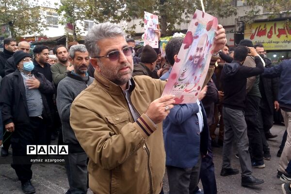 تشییع پیکر شهید امنیت در قائمشهر