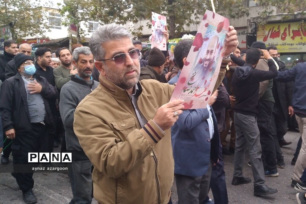 تشییع پیکر شهید امنیت در قائمشهر