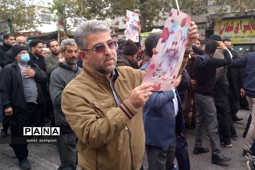 تشییع پیکر شهید امنیت در قائمشهر