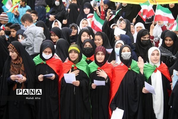 برگزاری اجتماع چند هزار نفری دانش‌آموزان و اقشار مختلف مردم شهرستان بهبهان