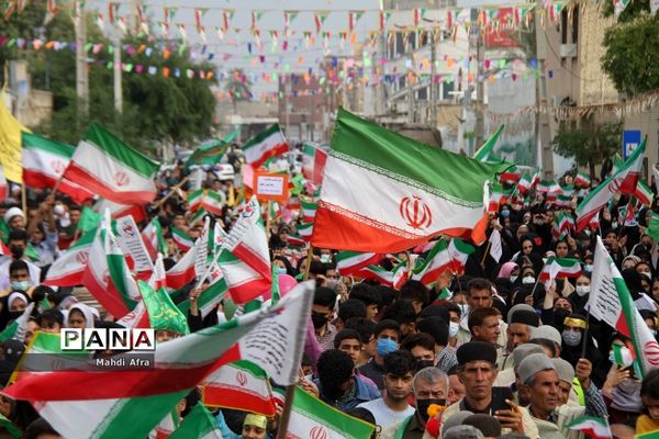 برگزاری اجتماع چند هزار نفری دانش‌آموزان و اقشار مختلف مردم شهرستان بهبهان