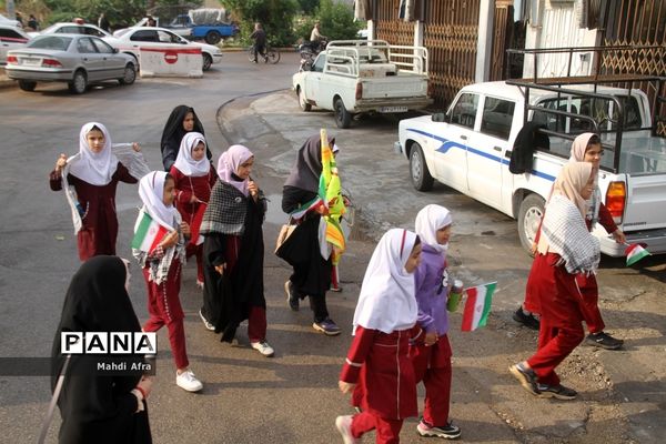 برگزاری اجتماع چند هزار نفری دانش‌آموزان و اقشار مختلف مردم شهرستان بهبهان