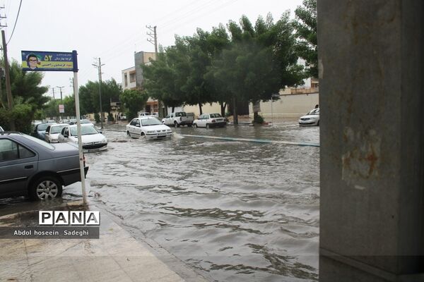 بارش باران و آبگرفتگی معابر در بوشهر