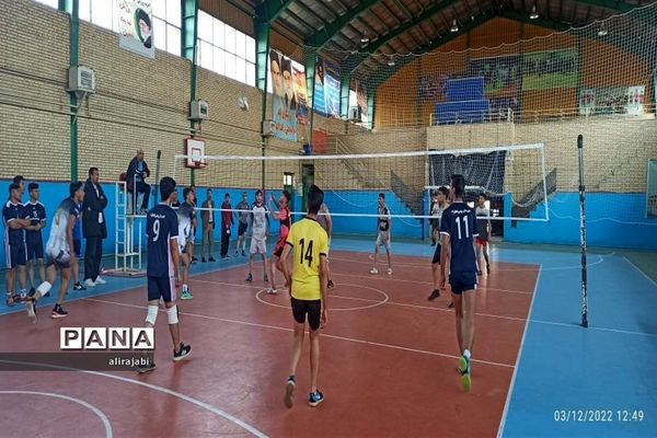 برگزاری مسابقات والیبال مدارس دوره دوم متوسطه پسرانه منطقه کهریزک