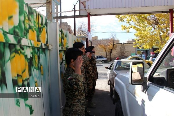 تشیع پیکر مطهر شهید گمنام در شهرکرد