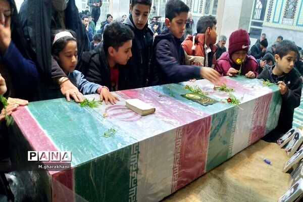 تشییع پیکر مطهر شهید گمنام در شهر بن