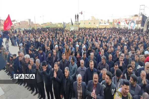 مراسم تشییع و خاکسپاری پیکر شهید والامقام حسین نوروزی ابوزیدآبادی