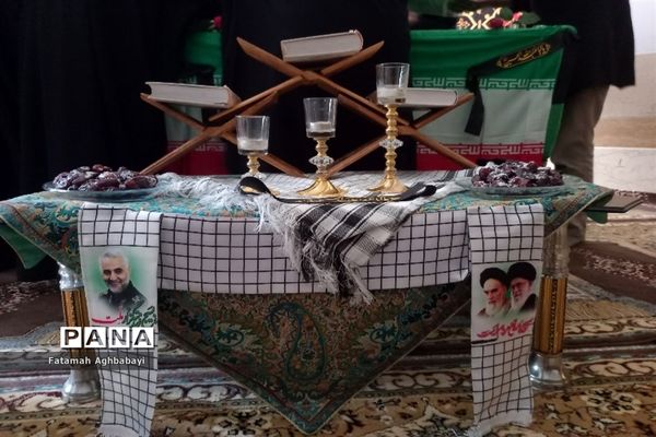 تشییع پیکر شهید گمنام در دبیرستان مرضیه