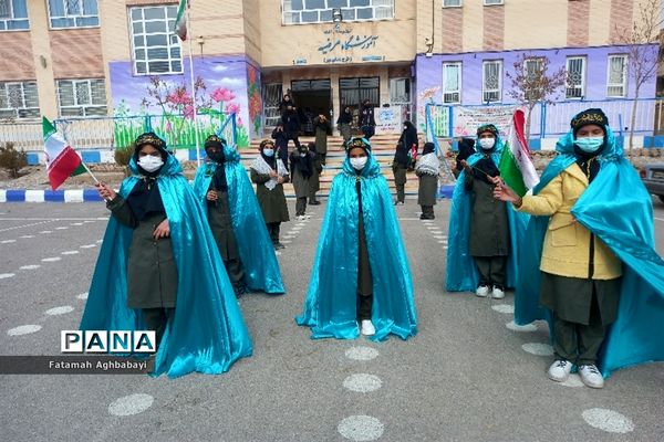 تشییع پیکر شهید گمنام در دبیرستان مرضیه