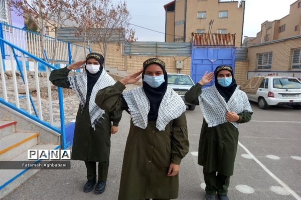 تشییع پیکر شهید گمنام در دبیرستان مرضیه