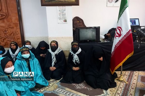 تشییع پیکر شهید گمنام در دبیرستان مرضیه