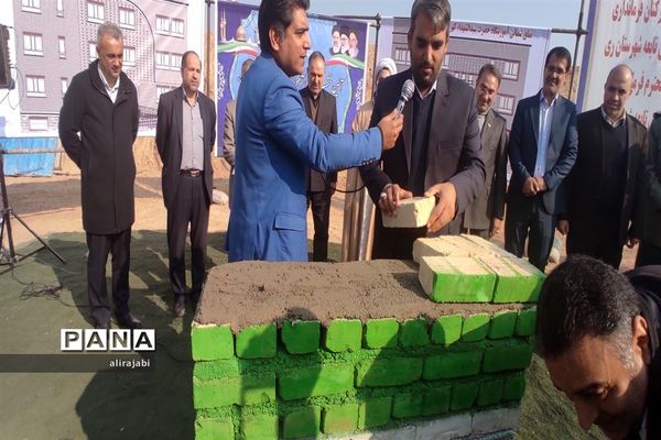 آیین خشت‌گذاری مدرسه حضرت سیدالشهدا (ع) منطقه کهریزک