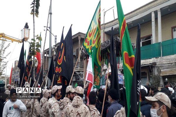 مراسم تشییع پیکر طلبه شهید حسن مختارزاده در قم