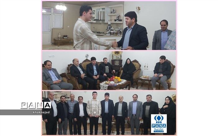 تجلیل مدیر آموزش و پرورش پارس آباد از دانش‌آموز منتخب همایش ملی جایزه بنیاد البرز