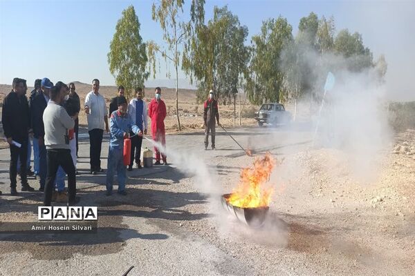 آموزش اطفا حریق در شهرستان جهرم