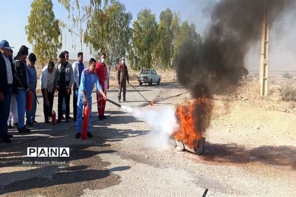 آموزش اطفا حریق در شهرستان جهرم