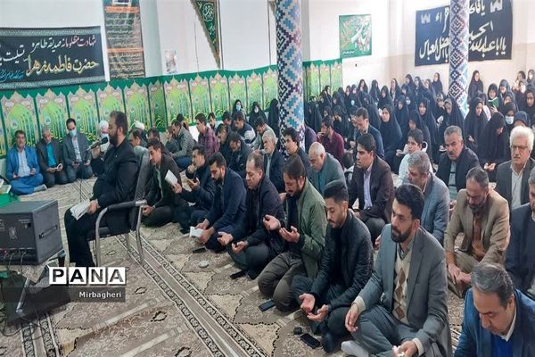 برگزاری دعای ندبه  در دبیرستان رضوانی اشکذر