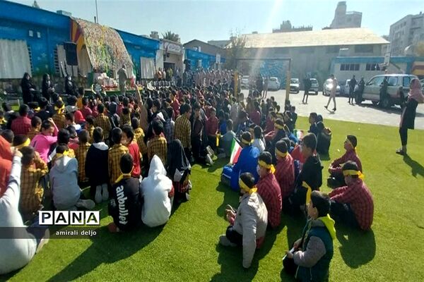 تشییع شهید گمنام در مدارس ناحیه 3 شیراز