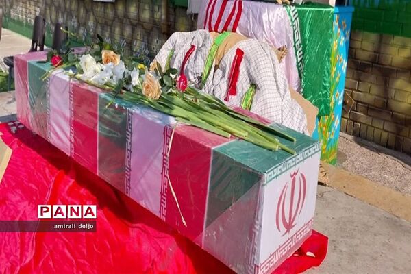 تشییع شهید گمنام در مدارس ناحیه 3 شیراز