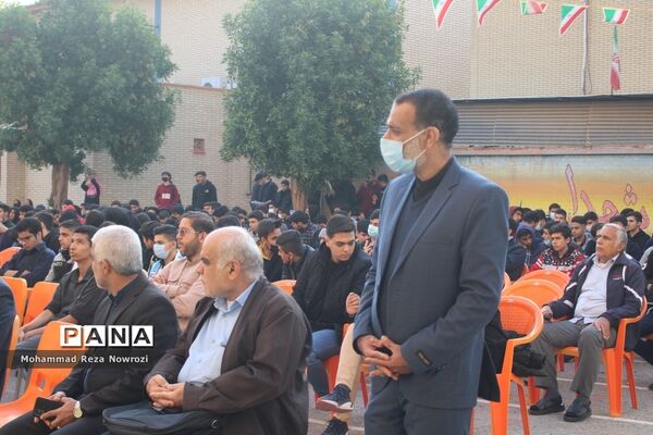 استقبال از شهید گمنام در مدرسه شاهد  شهید مطهری بوشهر