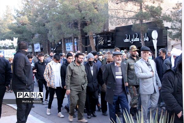 مراسم استقبال از شهید گمنام دفاع مقدس در تربت جام