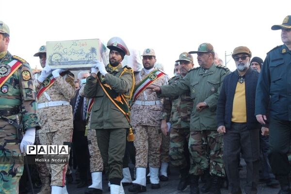مراسم استقبال از شهید گمنام دفاع مقدس در تربت جام
