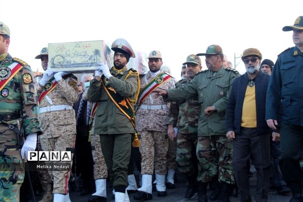 مراسم استقبال از شهید گمنام دفاع مقدس در تربت جام