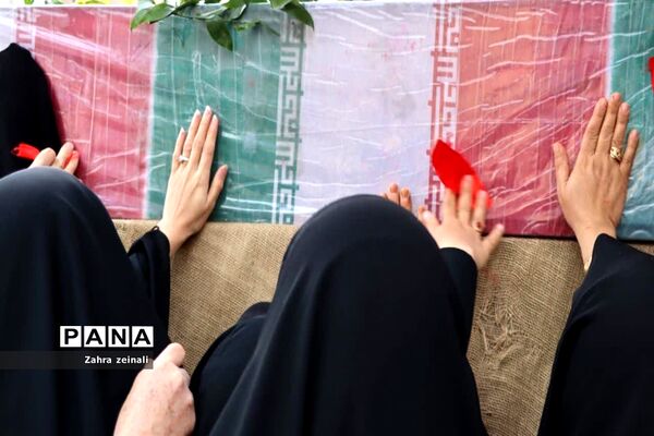 مراسم وداع با  شهید گمنام هشت سال دفاع‌مقدس در شهرستان اقلید