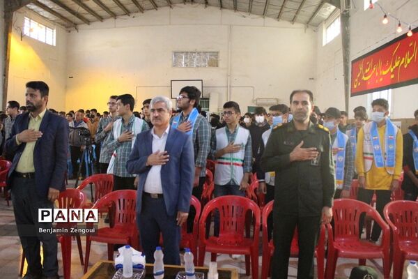 تشییع شهید گمنام در دبیرستان شریعتی بوشهر