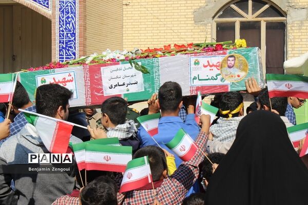 تشییع شهید گمنام در بوشهر