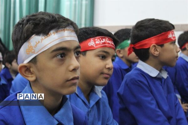 مراسم استقبال از شهید خوشنام در دبیرستان امام صادق گلوگاه