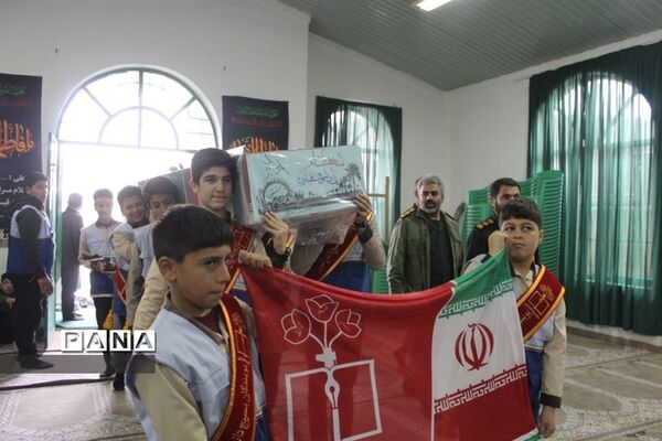 مراسم استقبال از شهید خوشنام در دبیرستان امام صادق گلوگاه