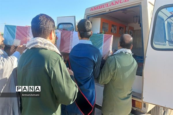 تشییع شهید گمنام در دبیرستان شهید رحمانی کندر