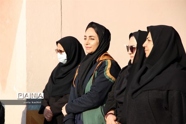 آیین کلنگ زنی زمین چمن مصنوعی در ساری