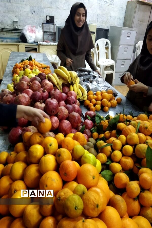 برگزاری پویش یلدای مهربانی در مدارس دخترانه شهرستان کاشمر