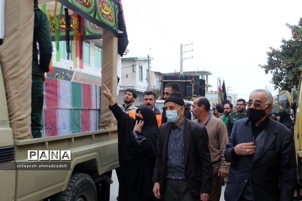 تشییع شهدای گمنام دفاع مقدس در گلوگاه