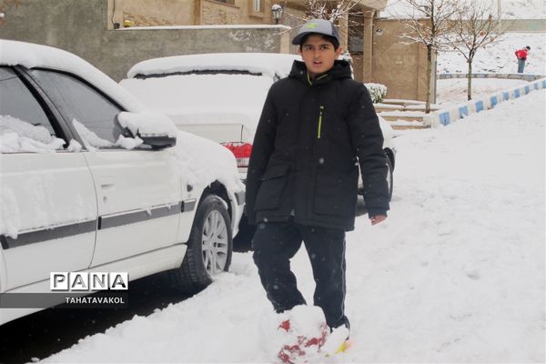 بارش برف زمستانی در پردیس