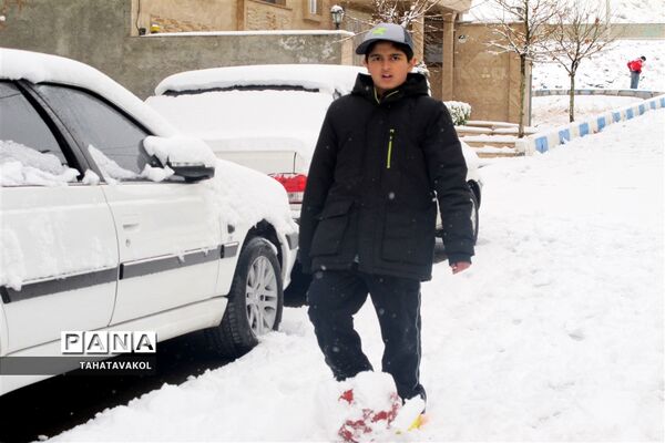 بارش برف زمستانی در پردیس