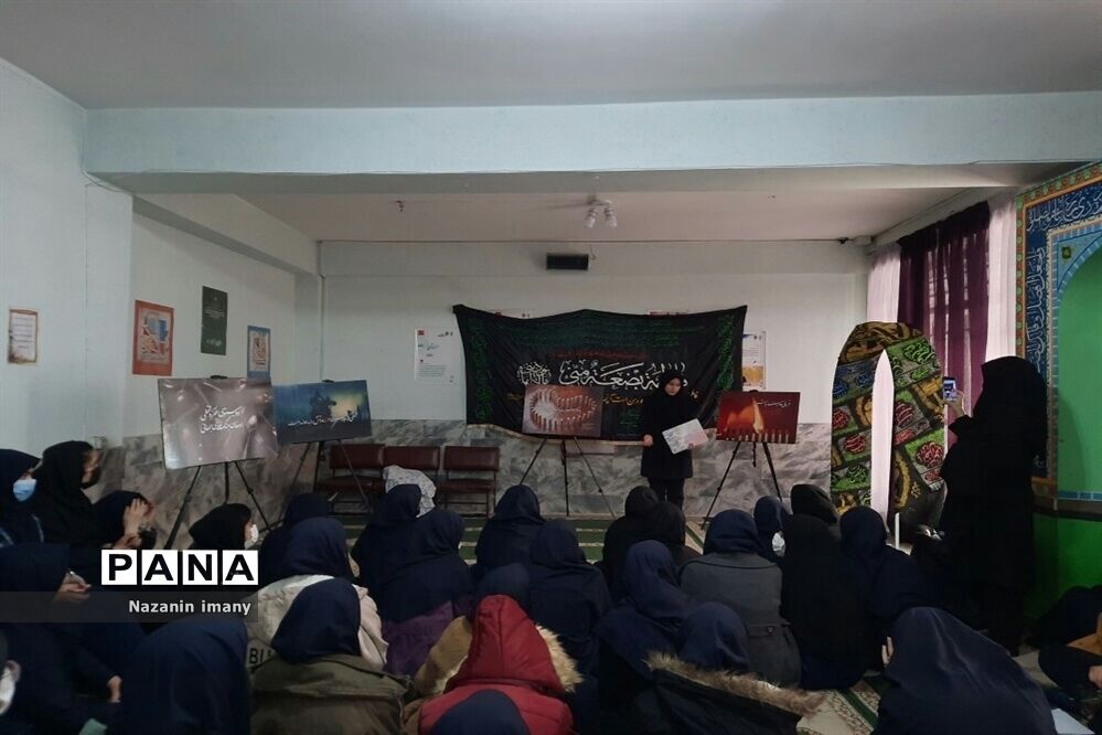 برگزاری دهه فاطمیه در دبیرستان نمونه فرهنگ شهید شفیعی
