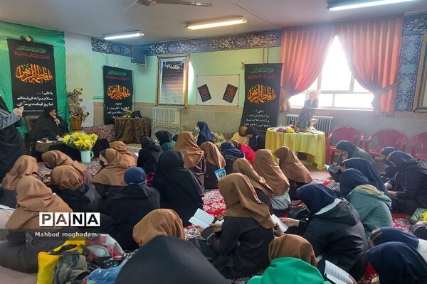 مراسم سوگواری شهادت حضرت زهرا (س) دبیرستان شهید بابایی منطقه ۱۳
