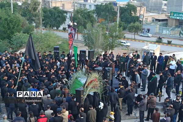 تشییع پیکر شهید گمنام در شوشتر