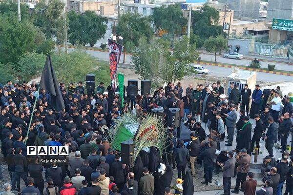 تشییع پیکر شهید گمنام در شوشتر