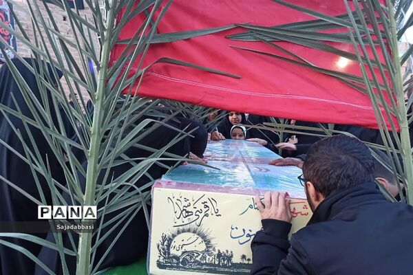 تشییع پیکر شهید گمنام در شوشتر