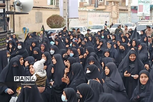 تشییع پیکر شهید گمنام در شوشتر